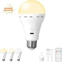 ราคา PUREHAIRBEAUTY หลอดไฟ Led USB รีโมท 3 สีพร้อมหลอดไฟแบบชาร์จไฟได้ หลอดไฟ E27 หรี่แสงได้ไร้สายอัจฉริยะ (54750718233)