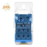 ราคา PUREHAIRBEAUTY กล่องกระจายราง DIN บล็อกเทอร์มินัลสีเขียวสีฟ้าสีเหลืองสากล เครื่องมือแยก 125A 690V กล่องจ่ายไฟ (53900933886)