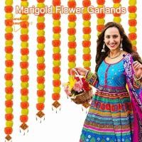 ราคา PUREHAIRBEAUTY พวงมาลัยดาวเรือง Pouja Diwali Fiesta ดอกไม้ประดิษฐ์ Pouja ดอกไม้ดาวเรือง การตกแต่งเหตุการณ์ต่างๆ พวงมาลัยดอกไม้ดาวเรือง DIY แบบใช้ซ้ําได้ (52300713513)