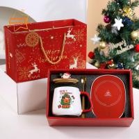 ราคา PUREHAIRBEAUTY แก้วเซรามิค ฝาไม้ Merry Christmas Gifts Kit ลายซานตาคลอส Snowman Warm 55 ช้อนชาสําหรับใช้ในบ้านในสํานักงาน (51251646369)