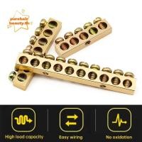 ราคา PUREHAIRBEAUTY ขั้วต่อสายไฟ ทองแดงหลายสเปคทองแดง Bar Terminal ทองแดงบาร์ Terminal พร้อมสกรูรูทองเหลืองแถวกล่องแยก Power Distribution ตู้ (40674837892)
