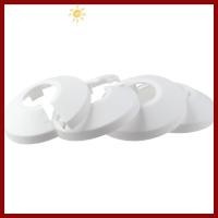 ราคา PTKFPT09 4ชิ้นท่อตกแต่งปก พลาสติก หน้า สีขาวติดตั้งง่ายท่อน้ํามุมวาล์วปลอกคอ แบบพกพา20มิลลิเมตรตกแต่งท่อปกคนงาน (57601960677)