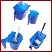 ราคา PTKFPT09 ถาดสี พลาสติกสีฟ้าน้ํายางสีคอนเทนเนอร์สีถ้วย วัสดุผนังจิตรกรรมเครื่องมือก่อสร้างสะดวก Orangizer ลูกกลิ้งแปรงถือ (56451044049)