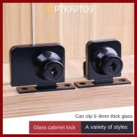 ราคา PTKFPT09 ล็อคประตูกระจก ล็อคแสดงตู้ฮาร์ดแวร์ประตูเดียว คู่ โลหะผสมสังกะสีหมัดฟรีตู้รักษาความปลอดภัยตู้ล็อคประตู (56201435991)