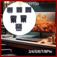 ราคา PTKFPT09 DIN หญิงซ็อกเก็ตเชื่อมต่อ 4 P 5 P 6 P 7 P 8 P PCB แผง Mount 3 4 5 6 7 8 Pin DIN Mini Jack S Terminal Socket Power Jack 3 4 5 6 7 8 ตําแหน่งคีย์บอร์ดและ Mouse Socket (51401481249)
