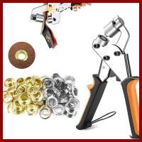 ราคา PTKFPT09 คู่มือ Puncher Leathercraft วัสดุโลหะโลหะชุดตาไก่ คีมเจาะ 3 8 10 มม ขนาด 100 ตาไก่ Grommet ชุดคีมตาไก่ (49850903927)
