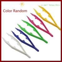 ราคา PTKFPT09 แหนบลูกปัดพลาสติก เครื่องมือ DIY แหนบเด็กพลาสติกของเล่น ทนทานชุดอาคารคลิปคิ้วบ้าน (46401465805)