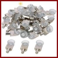 ราคา PTKFPT09 30 ชิ้นชั้นวางสนับสนุนหมุด สังกะสีอัลลอยด์ 5 มม Dia Pin ชั้นวางสนับสนุน Peg ติดตั้งง่ายซิลิโคนชั้นวางแก้ว Pins วงเล็บชั้นวางแก้ว (45901985960)