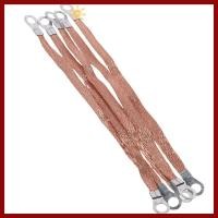 ราคา PTKFPT09 6 ชิ้นทองแดงแบนถัก 9 8 ฟุตลวดเชื่อมต่อรูกลม ตะกั่วแข็งและโล่อุปกรณ์สายรัดกราวด์ (45450690111)