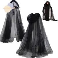 ราคา เสื้อคลุมมีฮู้ดสีดำสำหรับHALLOWEEN มีเชือกผูกและฮู้ดขนาดใหญ่ เหมาะสำหรับคอสเพลย์ (57551294240)