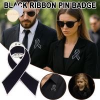 ราคา เข็มกลัดริบบิ้นสีดำ MOSSMEMA สำหรับไว้อาลัยและระลึกถึงผู้เสียชีวิต พร้อมป้ายโลหะสีดำ (48250599238)