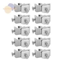 ราคา MOSSMEMA แผง Grounding Clamp ท่อระบบติดตั้งตาแมว Grounding Clamp อลูมิเนียมและสแตนเลส 10 ชิ้น Bare Wire Ground Clamp แผงติดตั้ง (58100552249)
