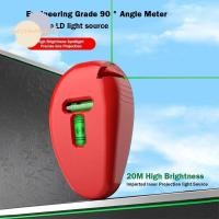ราคา MOSSMEMA ระดับฟองมุมขวา ไฟ LD 20M 90 ระดับเลเซอร์ รังสีอินฟราเรดขนาดเล็กแบบพกพาระยะไกลปรับระดับเครื่องมือมุมขวาเครื่องมือวัด (56401482568)