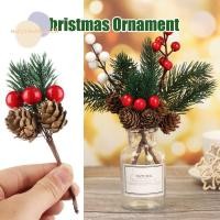 ราคา MOSSMA อุปกรณ์ตกแต่ง รวมพวงหรีดสีแดง ใบสาคิดะ และดอกไม้ประดิษฐ์ DIY สำหรับต้นคริสต์มาส (55050528382)