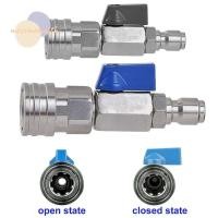 ราคา ตะไคร่น้ํา 1ชิ้นชุดบอลวาล์ว สวิทช์การไหลของน้ําสําหรับเครื่องซักผ้าพลังงานเชื่อมต่ออย่างรวดเร็ว ทนทานแรงดันสูงสแตนเลส3 8 1 4นิ้ววาล์วควบคุมท่อ (50951756967)