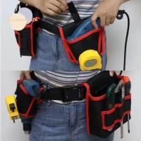 ราคา ตะไคร่น้ํา กระเป๋าเข็มขัดช่างไฟฟ้า 360 หมุนเสริมกระเป๋าเครื่องมือช่างไฟฟ้า แบบพกพาปรับผ้าใบ หลายกระเป๋า เครื่องมือถุงเก็บ (49900587449)