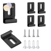 ราคา ตะไคร่น้ํา ที่ใส่กระจก4ชิ้น แผ่นยางรวมสกรูคลิปกระจก อะไหล่304สแตนเลสเคลือบสีดําวงเล็บกระจกตกแต่งผนัง (42976016440)