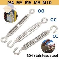 ราคา MOSSMA 1 ชิ้นความตึงเครียดอุปกรณ์สาย ตะขอ Eye Turnbuckle Oc Oo Cc ประเภทเชือกลวด Tensioner ทนทานปรับ 304 สแตนเลส M4 M5 M6 M8 โซ่ Rigging (41776511383)
