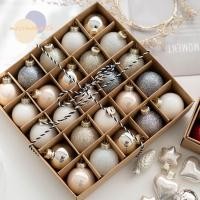 ราคา MOSSMA 25PCS Christmas Tree Ball แก้วสีชมพูสีแดงทองชุดคริสต์มาส คุณภาพสูง 4 ซม Spensable Xmas เครื่องประดับ Ball Storefront (57801727092)