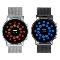 ราคา ตาข่ายบางแฟชั่นใหม่พร้อมนาฬิกา LED Ball เวอร์ชั่นเกาหลี Creative Marquee Student Turntable LED นาฬิกาอิเล็กทรอนิกส์ (45401806092)