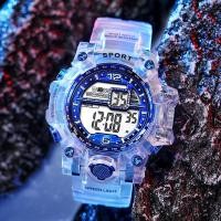ราคา สีใหม่ผู้ชายผู้หญิงกีฬานาฬิกาสายโปร่งใสกันน้ํากลางแจ้งแฟชั่นนาฬิกาอิเล็กทรอนิกส์อินเทรนด์นาฬิกานักเรียน (43423752403)