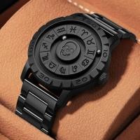 ราคา Cool Magnetic Suspension ขายร้อนอินเทรนด์ Skull Ball นาฬิกาควอตซ์มัลติฟังก์ชั่นผู้ชาย (27343000349)