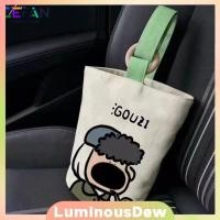 ราคา กระเป๋าผ้าแคนวาสพิมพ์ลายการ์ตูน กระเป๋าผ้าแคนวาสทรงถัง ถือมือถือถุงใส่ข้าวกลางวัน LuminousDew (42576670193)