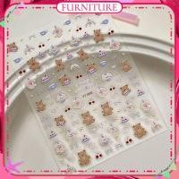 ราคา สติกเกอร์ติดเล็บลายหมีนูนสไตล์สาวหวาน สไตล์หมีริบบิ้นโบว์ ปาร์ตี้ เทศกาล อุปกรณ์ทำเล็บ สำหรับร้านทำเล็บ เฟอร์นิเจอร์ (48501873715)