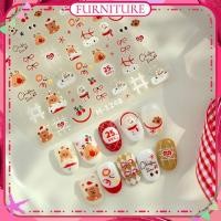 ราคา สติกเกอร์ติดเล็บลายคริสต์มาส Tensor Nail Art Jelly ลายหมีน้อยน่ารัก กวางน้อย ตุ๊กตาหิมะ สติ๊กเกอร์ตกแต่งเล็บลายการ์ตูนน่ารัก อุปกรณ์ทำเล็บสำหรับร้านทำเล็บ เฟอร์นิเจอร์ (46501483055)