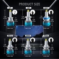 ราคา DIERI 9012 หลอดไฟ LED IP68 รถกันน้ำ 6000K 100W ไฟหน้า 2PCS (44225556705)