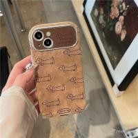 ราคา เคสโทรศัพท์โทรศัพท์สายจูงปั๊กหนังสีน้ําตาลเหมาะสําหรับ ไอโฟน15 14 12 13 16 11 17 14โปรแม็กซ์ 16โปรแม็กซ์ 17มือโปร 12มือโปร 14บวก 15บวก หนังสีน้ําตาลเพียงพอหน้าต่างขนาดใหญ (55400218124)