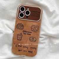 ราคา เคสโทรศัพท์โทรศัพท์ออกแบบขนมปังปิ้งเฉพาะการ์ตูนน่ารักเข้ากันได้กับ ไอโฟน 12 16 17 13 14 15 11 17โปรแม็กซ์ 13โปรแม็กซ์ 15มือโปร 14บวก 16บวก หนังสีน้ําตาลเพียงพอหน้าต่างขนาดใ (58050435204)
