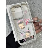 ราคา เคสโทรศัพท์ การ์ตูนชาฟองคู่น่ารัก ใช้ได้กับ iPhone 11 13 15 12 16 14 16PRO 12PRO 16PROMAX 12PROMAX 14PROMAX 13PLUS 15PLUS 16PLUS UB4K (50151455592)