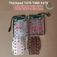 ราคา AT NVME M 2 PCIe SSD ถึง 2 5 นิ้วฮาร์ดดิสก์ไดรฟ์แคดดี้ถาดเปลี่ยนสายเคเบิล SATA HDD สําหรับ Lenovo ThinkPad T470 T480 X270 TH (46651456634)