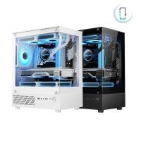 ราคา AT 270 องศาโปร่งใส PC Towerputer สําหรับ M ATX ITX เมนบอร์ด 290 มม กราฟิกการ์ด GPU ความยาว 160 มม CPU Cooler ความสูง TH (57851139907)