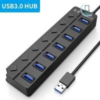 ราคา AT USB HUB 3 0 USB 2 0 Hub Multi USB Expander Splitter ความเร็วสูง 4 7 พอร์ตเปิด ปิดสวิทช์หลายแล็ปท็อป PC HUB USB 3 0 Hub สําหรับ PCputer อุปกรณ์เสริม TH (40526212255)