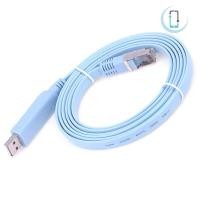 ราคา AT 1 8M USB ถึง RJ45 USB ถึง RS232 Serial To RJ45 CAT5 คอนโซลอะแดปเตอร์สายเคเบิลสําหรับเราเตอร์ Cisco ใหม่ TH (55551258558)