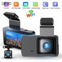 ราคา DEVO Dash Cam HD 1080P Night Vision Car DVR WiFi Dual Lens Vehicle Camera ใช้ยานพาหนะ (54950804998)