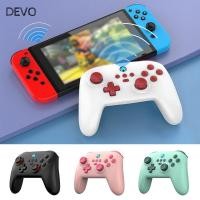 ราคา DEVO คอนโทรลเลอร์ไร้สาย Anti Slip Wake Up Function PC Gaming Controller หกแกนการสั่นสะเทือนปรับGamepadจอยสติ๊กสําหรับสวิทช์ PC Steam iOS Android (51800978069)
