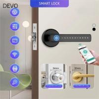 ราคา ดิโว ล็อคประตูดิจิตอล พร้อมคีย์การ์ดลายนิ้วมือ ที่จับล็อคประตูอัจฉริยะบลูทูธ รหัสผ่านอิเล็กทรอนิกส์ 6 ใน 1 แอป รีโมทปลดล็อคลายนิ้วมือล็อคโรงแรมพาร์ทเมนท์สํานักง (57101808823)