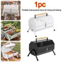 ราคา ดิโว เตาย่างบาร์บีคิว เตาบาร์เบเก้พับสองด้าน เครื่องมือบาร์บีคิวมัลติฟังก์ชั่นแบบพกพาอุปกรณ์ตั้งแคมป์ (48751131899)