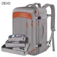 ราคา DEVO 50 ลิตร ใส่รองเท้าแบบแฟชั่นotchหynos оснащенระบบขยายความจุ เหมาะสำหรับนักศึกษาและการเดินทาง (42256759306)
