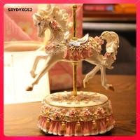 ราคา Srydyxgs2 รูปปั้นม้าม้าหมุนเครื่องประดับเพลงของขวัญเพื่อนคอลเลกชันม้าหมุน (55651712015)