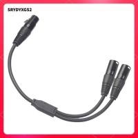 ราคา Srydyxgs2 สายแยก XLR 3Pin XLR Female ถึง 2 X XLR Male Y Cable Adapter Microphone (46451198448)