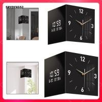 ราคา Srydyxgs2 นาฬิกามุมแขวนการออกแบบสองด้านพร้อมจอแสดงผลวันที่และอุณหภูมิ (55050364221)