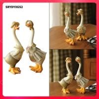 ราคา 2x Creative Craft เรซิ่นเป็ด ประติมากรรมสำหรับตกแต่งโต๊ะและชั้นวาง (54151177955)