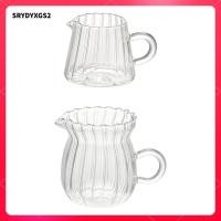 ราคา Srydyxgs2 เหยือกนมกาแฟแก้วอเนกประสงค์แบบพกพาทนทานหนาน้ําหนักเบาโปร่งใสกาน้ําชาทนความร้อน (53901183528)