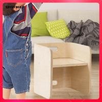 ราคา Srydyxgs2 Montessori หย่านมเก้าอี้กินชั้นวางหนังสือเด็ก Rack Step สตูลพร้อมที่จับ (53100359156)