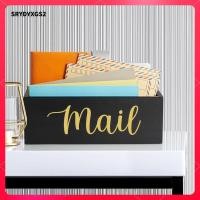 ราคา Srydyxgs2 Mail Holder Counter Letter Holder Postcard Bin Wood Mail Basket Rustic Mail (52500353637)