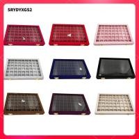 ราคา Srydyxgs2 เครื่องประดับกํามะหยี่ TRay กล่องล็อคแหวนอัญมณีเพชรที่เก็บพร้อมเคสฝาแก้ว (50801164047)